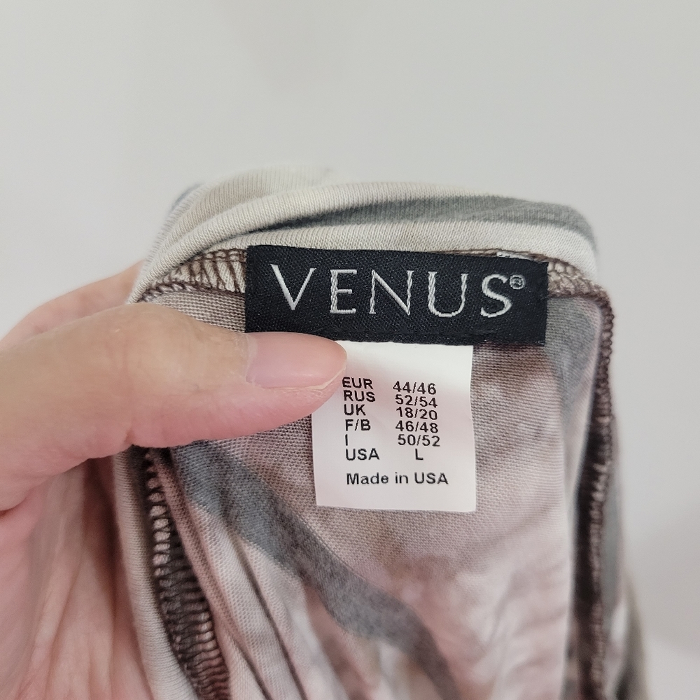 Venus Asymmetrical Striped Layered Tie Dye Skirt Large - Picture 2 of 8